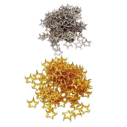 100 pezzi borchie stella - pezzi,
